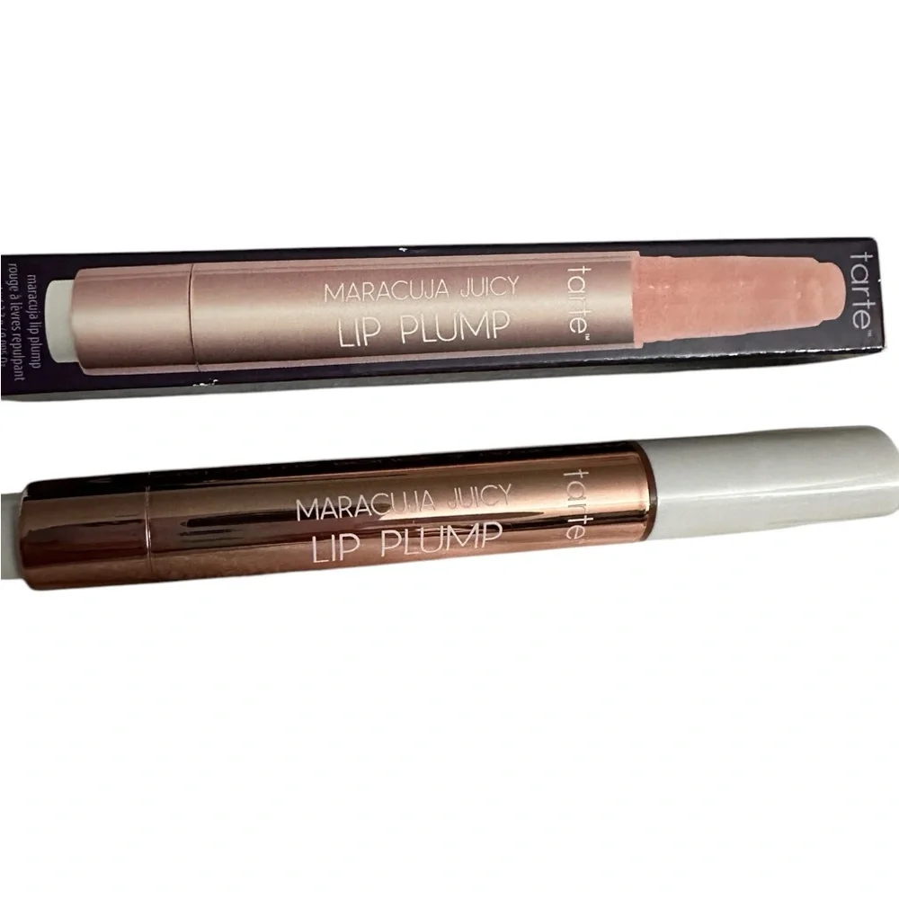 TARTE Peach Shimmer Glass Marajuca Juicy Lip Plump NIB
